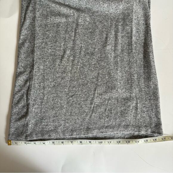 ANTHROPOLOGIE Marisa Hacci Wide Leg Sleep Jumpsuit sz Small Marled Heather gray - Picture 13 of 16